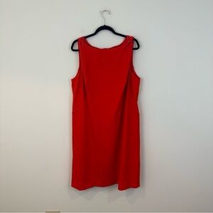 MM Lafleur Lydia Twist Shoulder Ponte Knit Dress Flame Red Size 3X
